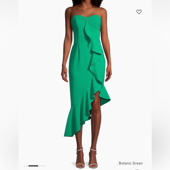 Liv Foster Women’s Twill Asymmetrical Midi-Dress - Picture 2 of 3